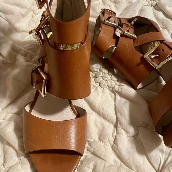 Michael Kors leather gladiator sandal heels - Picture 2 of 4